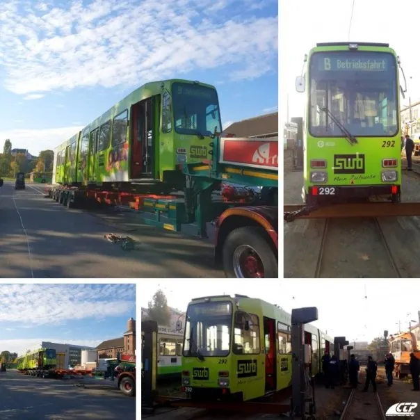Tramvai din Germania, în depoul CTP Iași