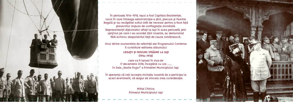Lansarea albumului „Misiuni Diplomatice în România (1916-1918)”