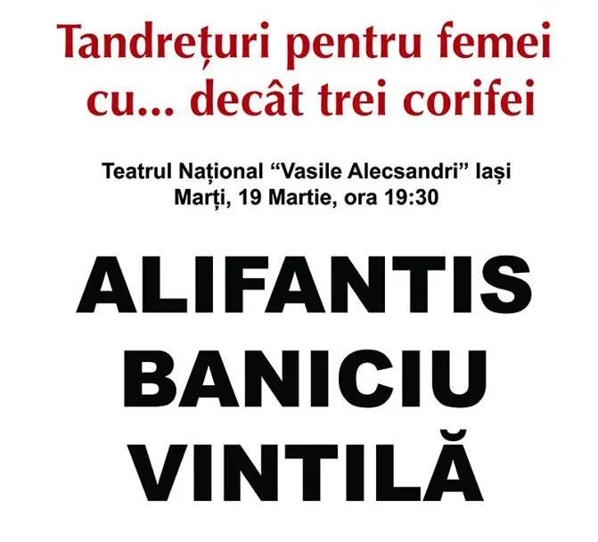 Concert special dedicat femeilor la Naționalul ieșean