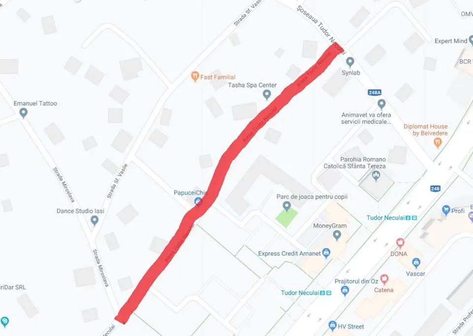 Stradă importantă din Iași, închisă pentru lucrări
