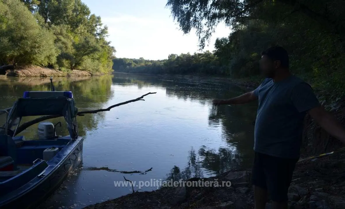 FOTO: Cetățean georgian, prins vrând să treacă ilegal frontiera