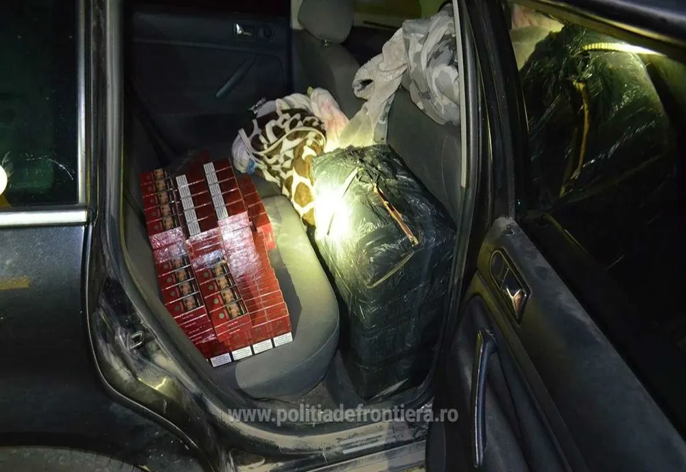 Contrabandist oprit în miez de noapte de poliţiştii de frontieră