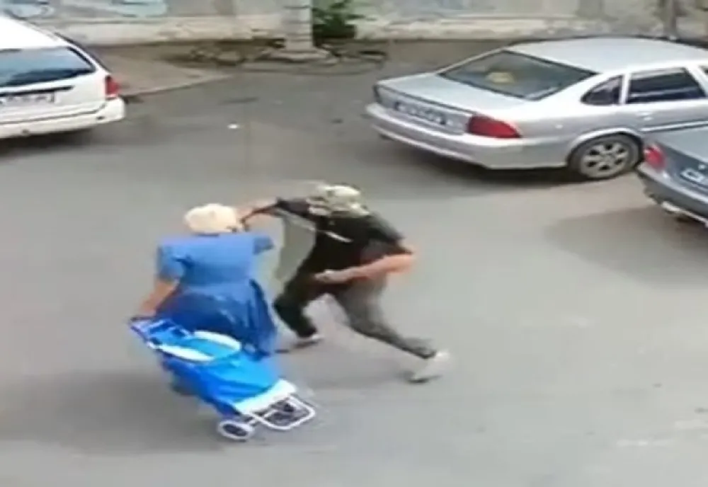 Tâlharită pe o stradă din Iași