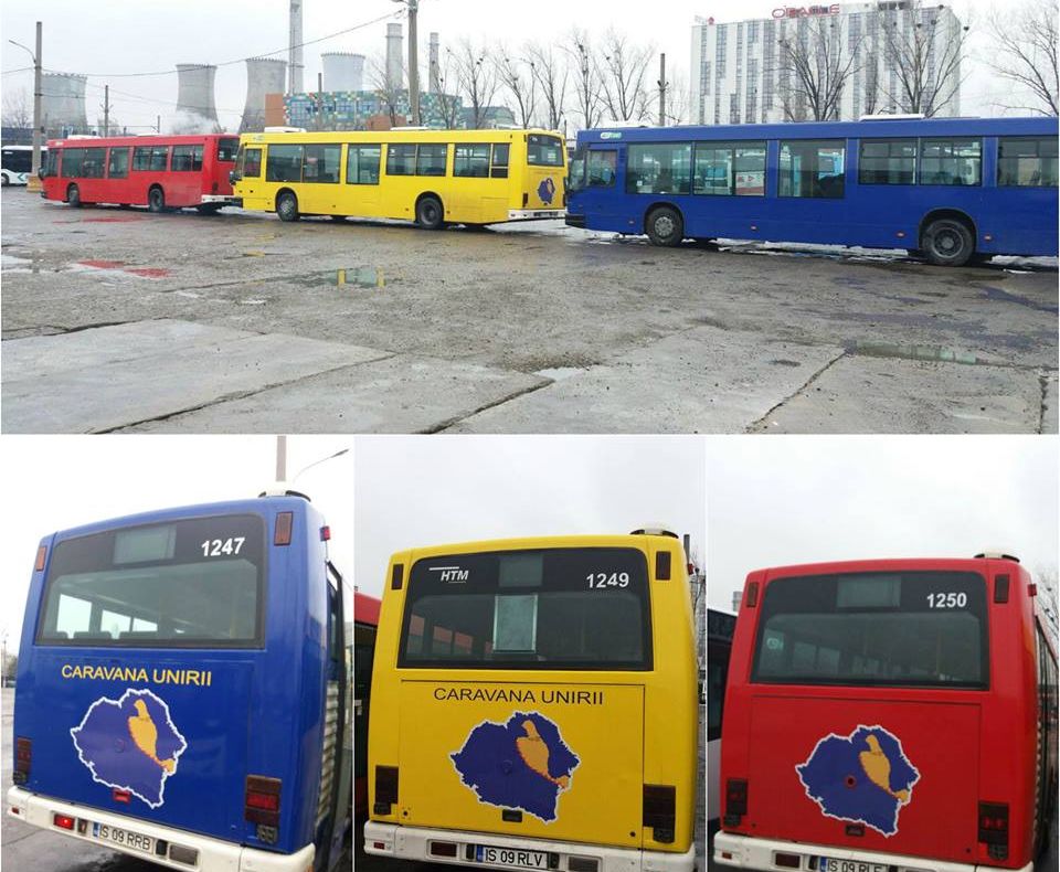 Caravana Unirii porneşte din Iaşi