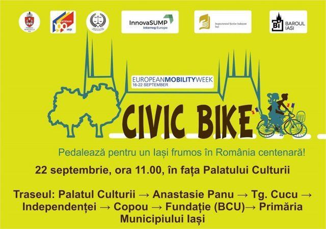 Civic Bike, tur cu bicicleta dedicat Centenarului