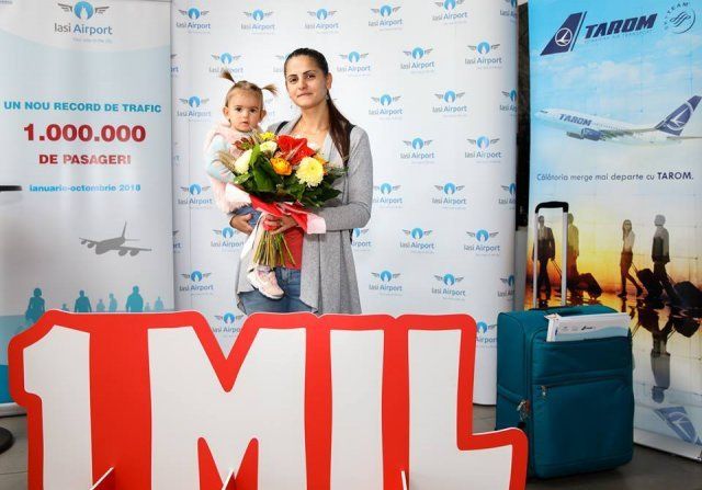 O timişoreancă, pasagerul numărul un milion pe Aeroportul din Iaşi