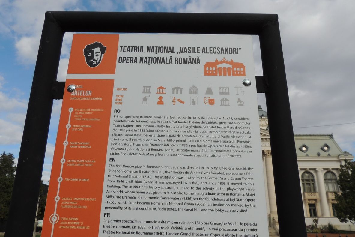 Panouri de informare turistică, în Iași