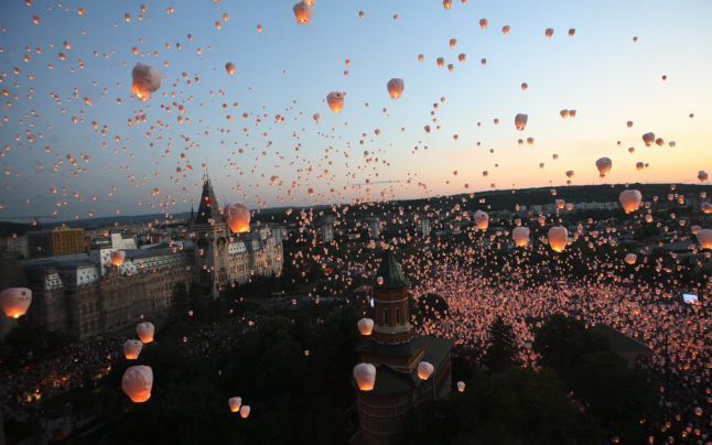 2.000 de lampioane la Palatul Culturii, de Ziua Unirii Principatelor