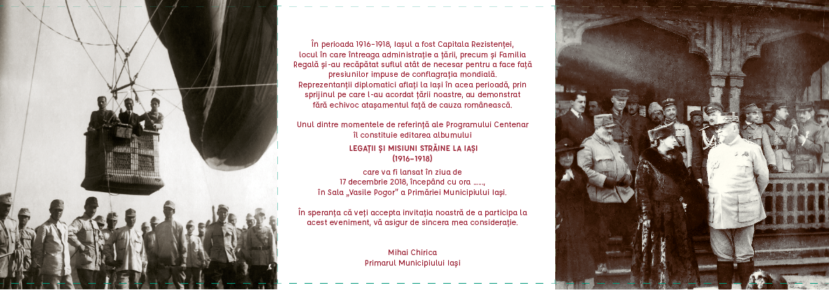 Lansarea albumului „Misiuni Diplomatice în România (1916-1918)”