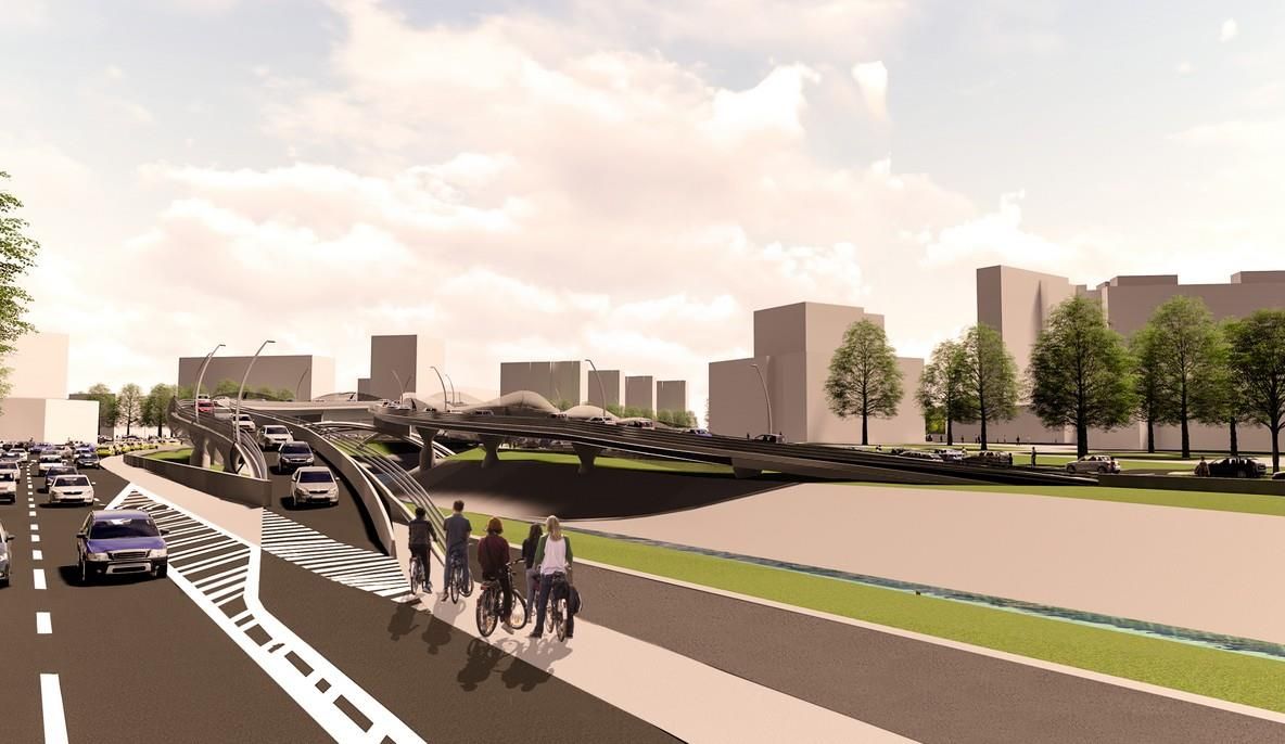 Pasaje supraterane în zona Podu Roş