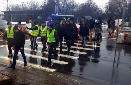 Protest al „vestelor galbene“ la Valea Lupului