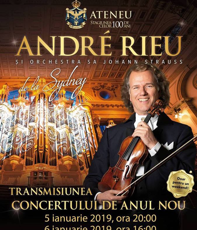 Concertul de Anul Nou al lui Rieu, transmis la Ateneul Iași