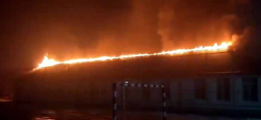 Incendiu la şcoala din Lunca Cetăţuii