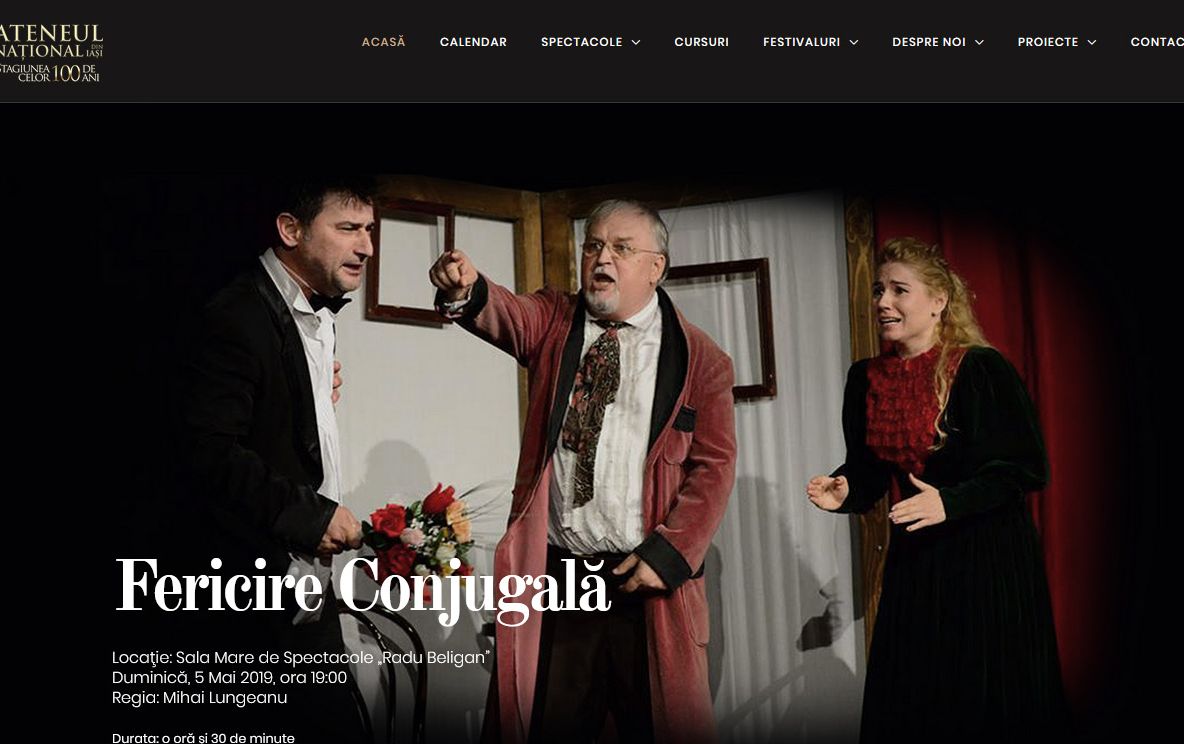 Site nou pentru Ateneul Iași