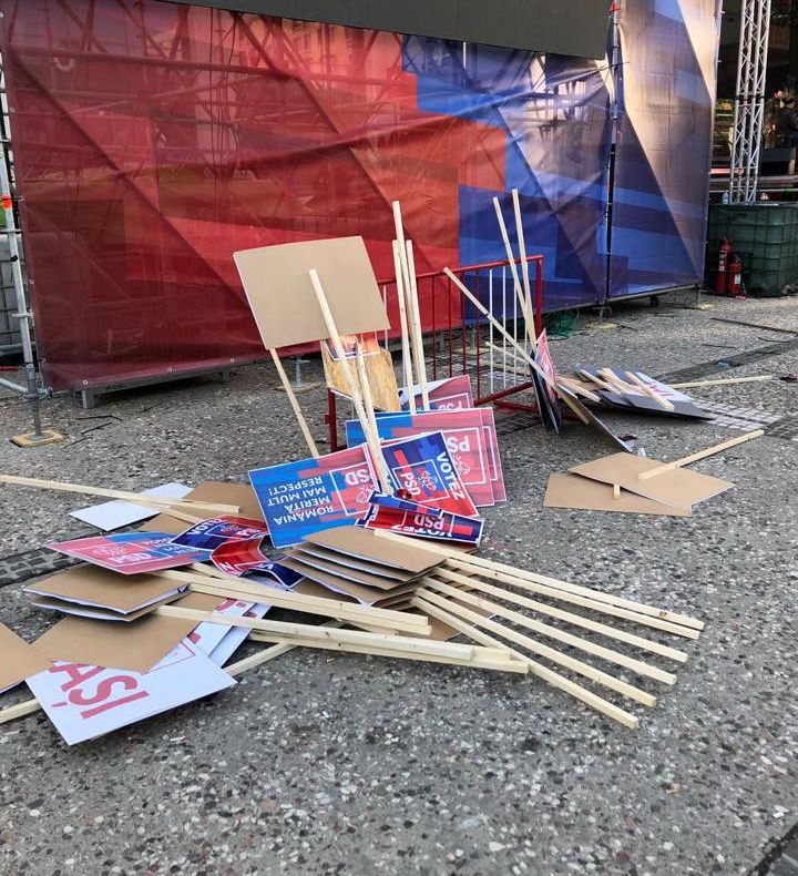 Mizerie de nedescris rămasă în urma mitingului PSD de la Iași – FOTO