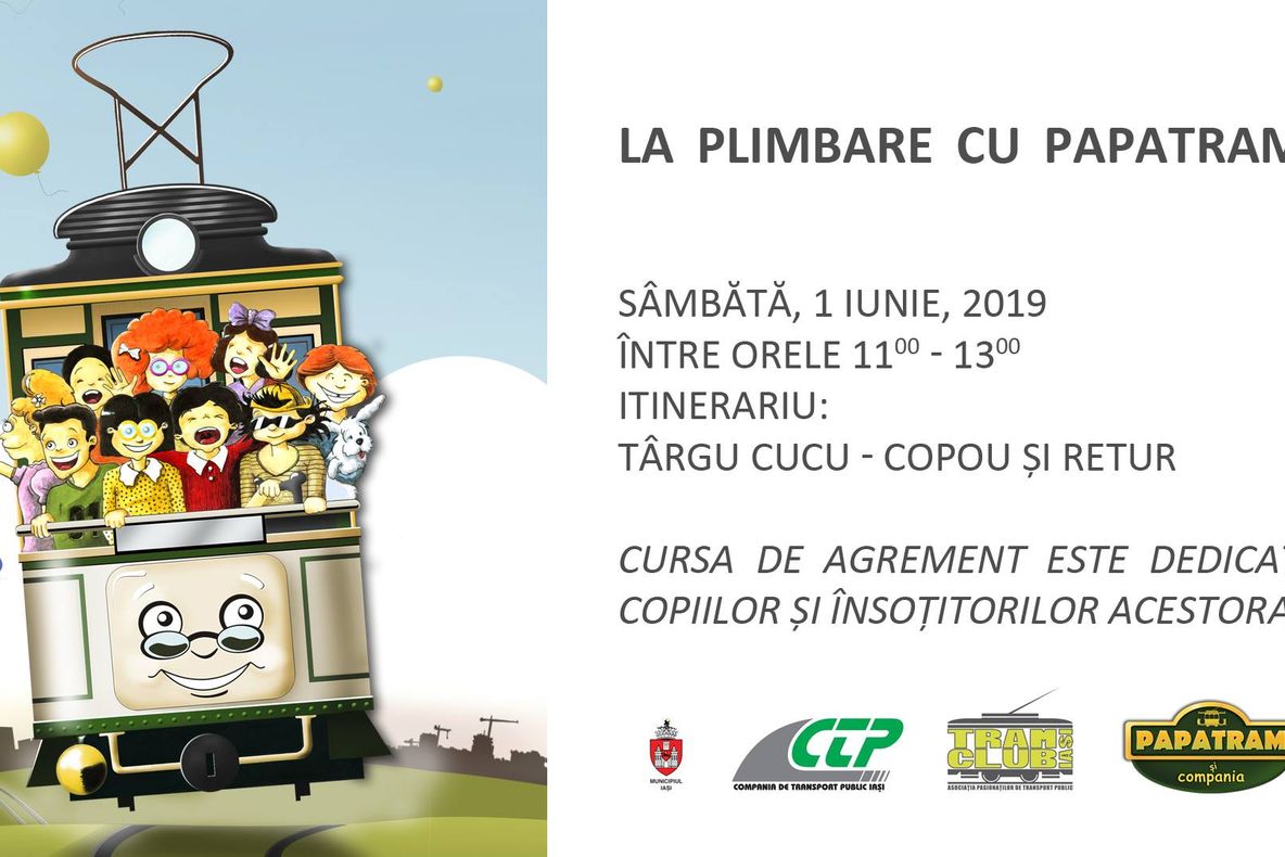 Copiii sunt așteptați, de ziua lor, la o plimbare cu Tramvaiul de Epocă