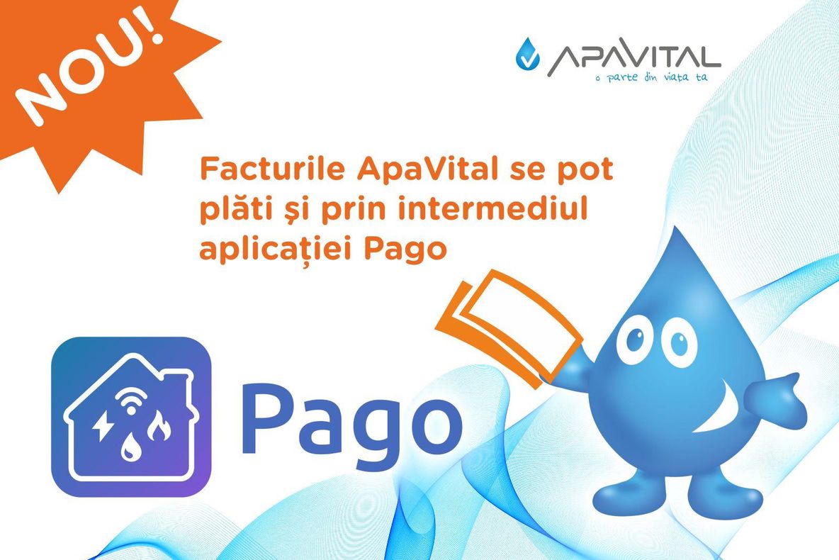 Aplicație mobilă pentru plata facturilor ApaVital Iași