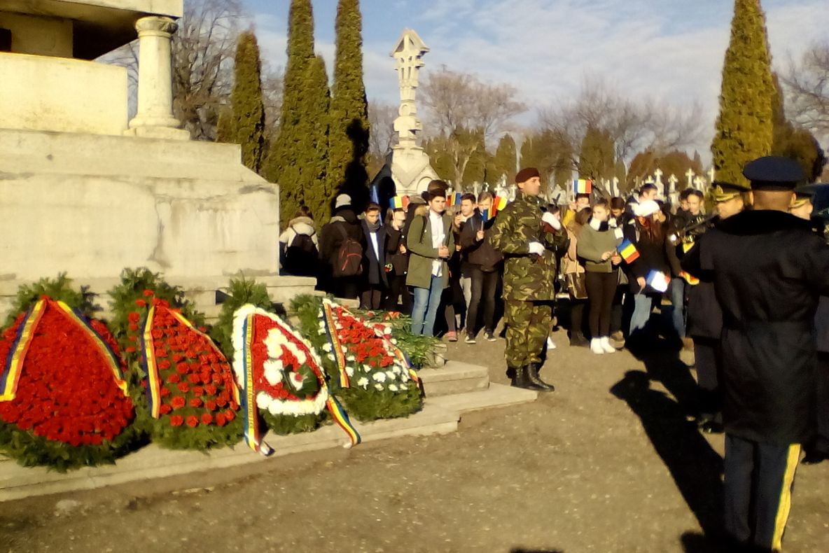 Numele eroilor înmormântați la Iași în timpul Primului Război Mondial, pe siteul „Iași, capitală de război”