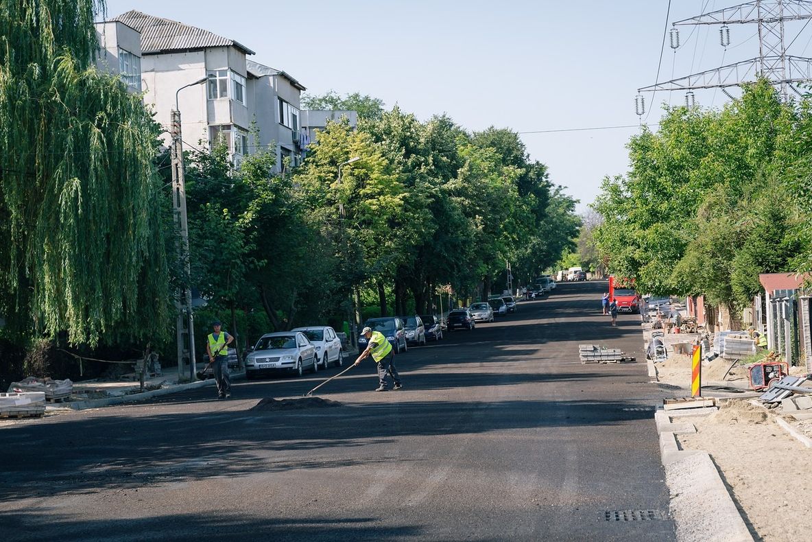 Lucrările de modernizare pe aleea Tudor Neculai