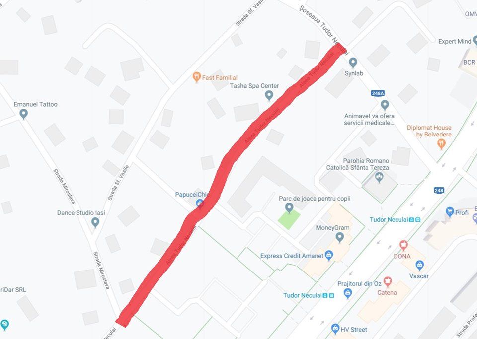 Stradă importantă din Iași, închisă pentru lucrări