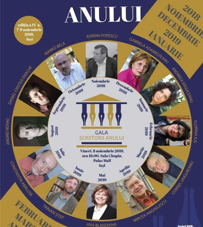 Gala "Scriitorii anului" începe la Iaşi