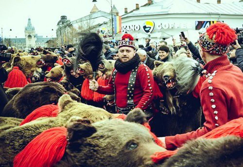 Spectacol total: Urșii de la Comănești au luat cu asalt Pietonalul