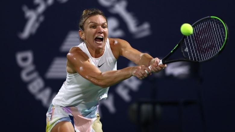 Simona Halep a fost condusă în finala de la Dubai. A revenit spectaculos!