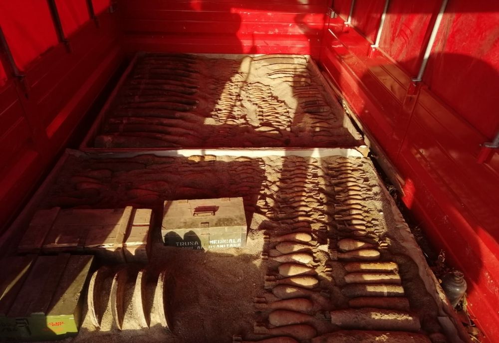 Peste 1.200 de elemente de muniție au fost ridicate de pirotehniștii ieșeni