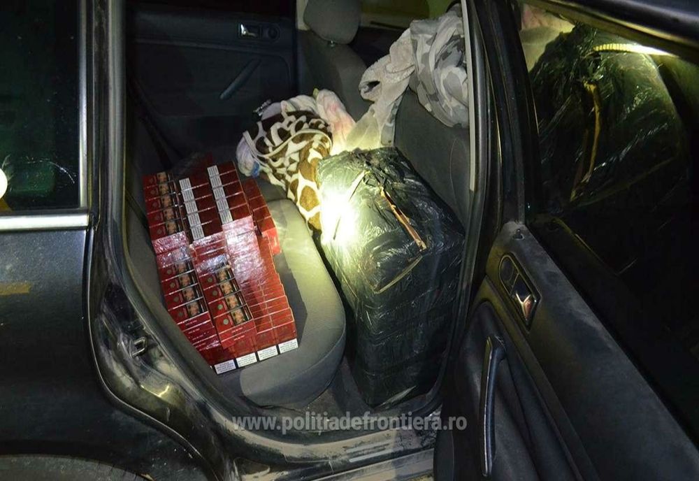 Contrabandist oprit în miez de noapte de poliţiştii de frontieră