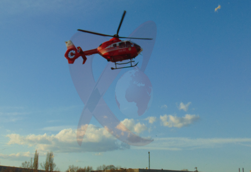 Bărbat din Deleni, aflat în stop cardiorespirator, dus cu elicopterul la Iași