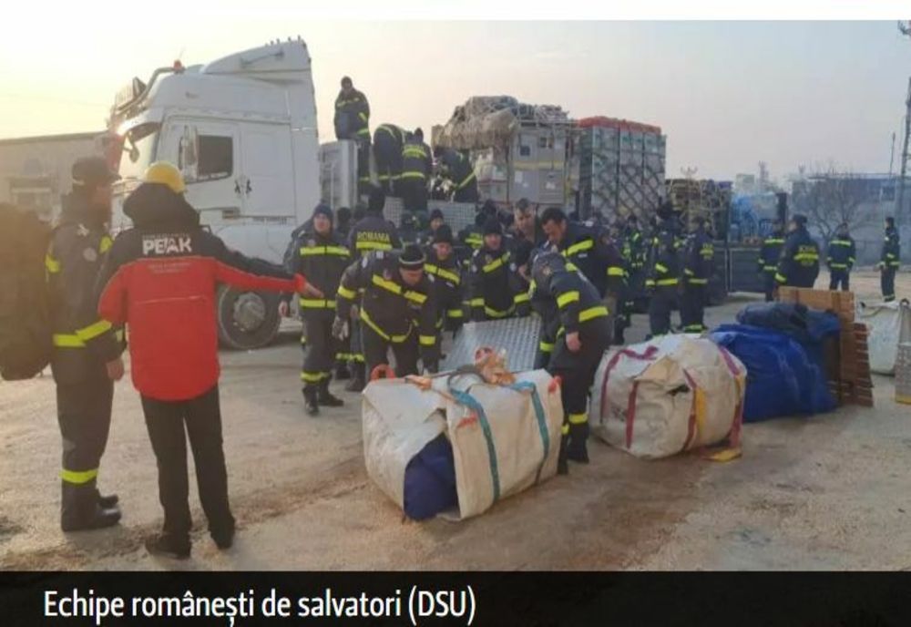 Salvatorii români trimiși în Turcia au intrat în acțiune. Primele imagini de la operațiuni