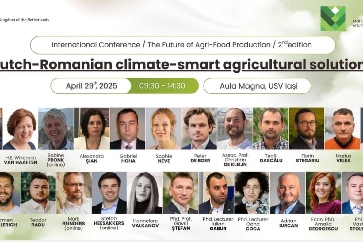A DOUA EDIȚIE A CONFERINȚEI INTERNAȚIONALE "VIITORUL PRODUCȚIEI AGROALIMENTARE - SOLUȚII AGRICOLE INTELIGENTE ÎN CONTEXTUL SCHIMBĂRILOR CLIMATICE", LA USV IAȘI