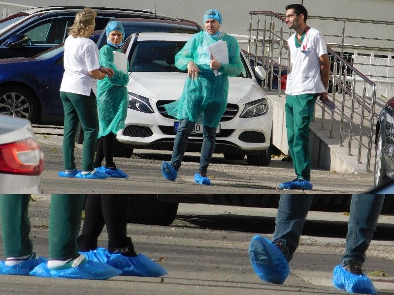 EXCLUSIV: Personalul medical de la Spitalul „Sfânta Maria” din Iași cară microbii de pe străzi în saloanele pacienților! Imagini șocante