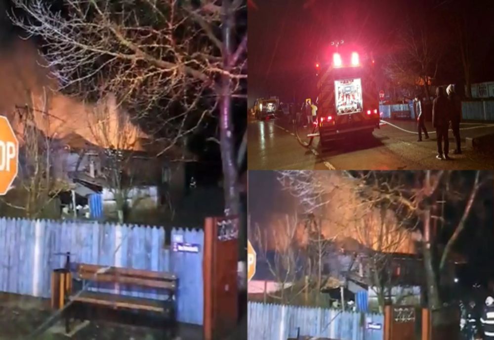 Incendiu devastator în județul Iași. Un copil de numai trei ani a ajuns cu arsuri grave la spital