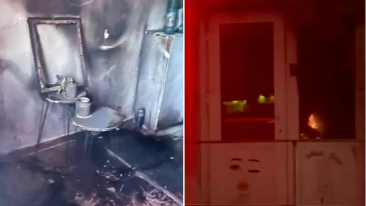 Incendiu provocat intenționat la un salon de înfrumusețare din Iași: un recipient cu combustibil a fost aruncat prin geamul ușii