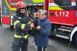 Pisică rămasă blocată la 12 metri înălţime, într-un brad. A fost solicitată intervenția pompierilor