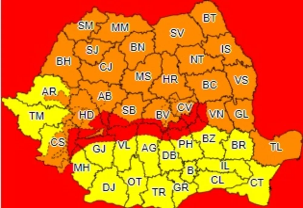 Alertă de la ANM! Cod portocaliu de vânt la Iași
