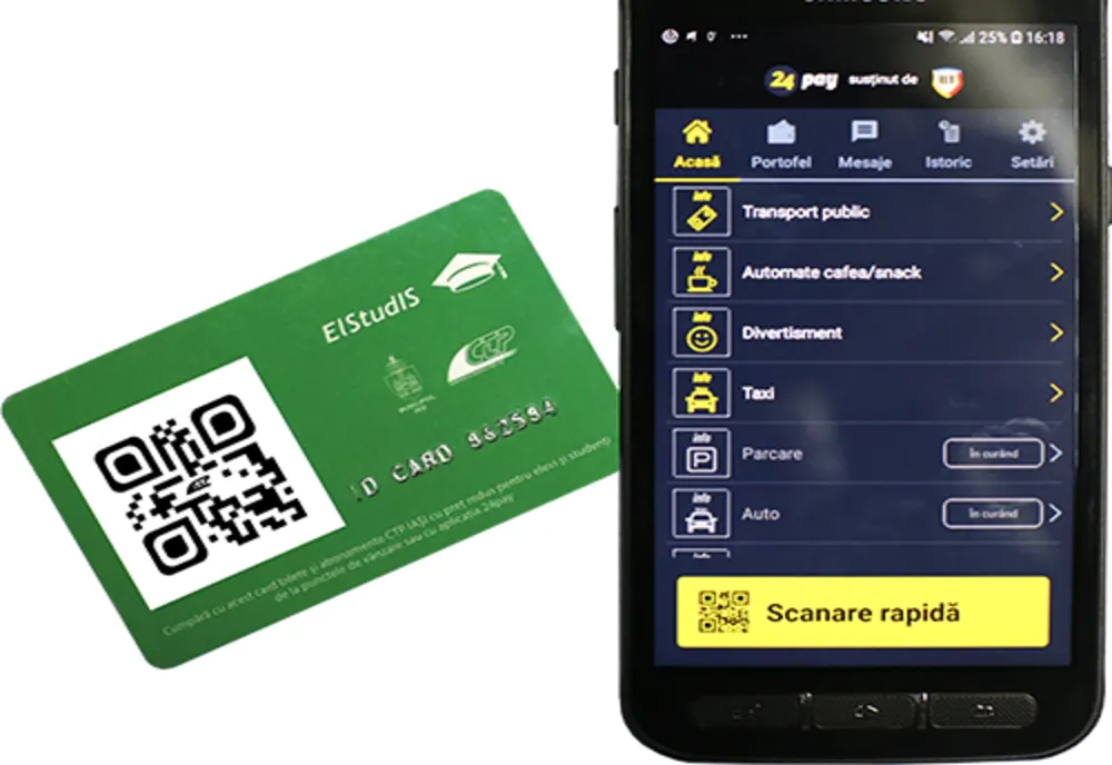 Aproximativ 300 de elevi înscriși la școlile din Iași au intrat în posesia primelor abonamente gratuite electronice de călătorie