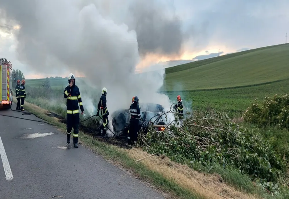 Bărbat carbonizat în urma unui accident rutier petrecut în județul Iași