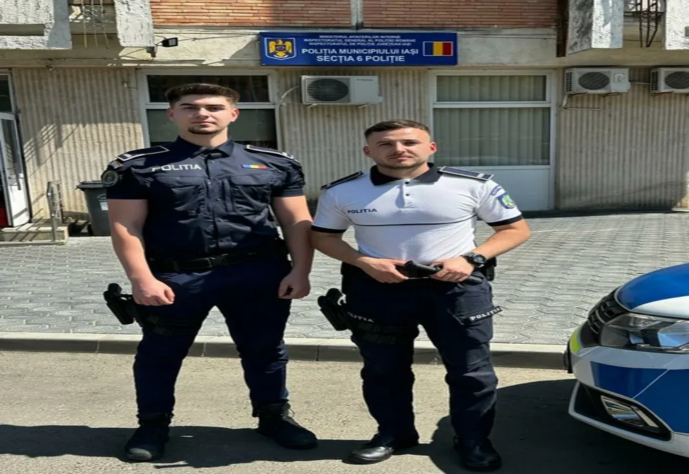 La un pas de tragedie! Doi tineri polițiști din Iași au salvat o femeie!