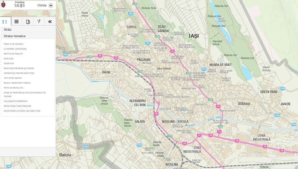 harta digitala a Iasului