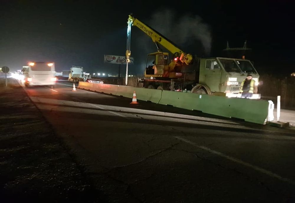 Parapet axial, pe DN 28, în Valea Lupului - FOTO