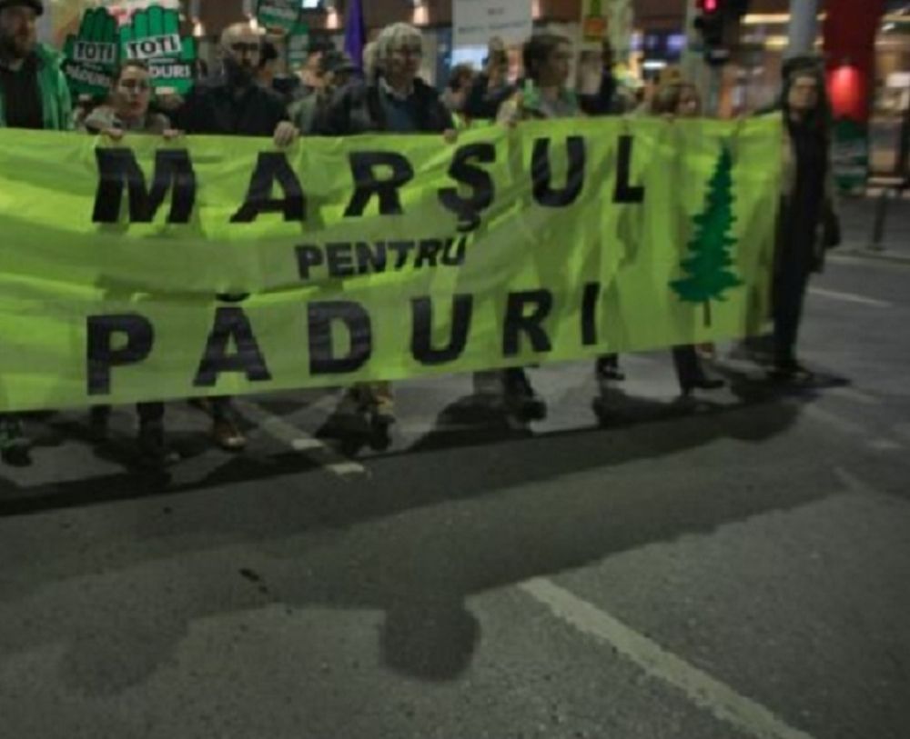 Peste 100 de ieşeni au participat la "Marşul pentru păduri"