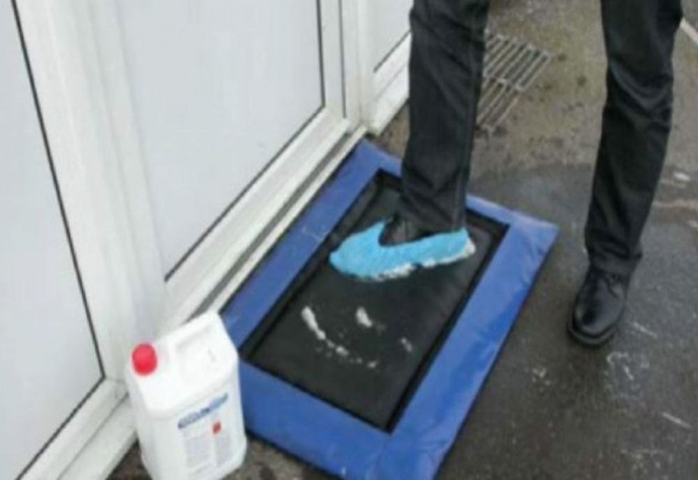 Cum vrea să combată primarul gripa : Cu „perne” cu dezinfectant puse la intrarea în şcoli și flyere