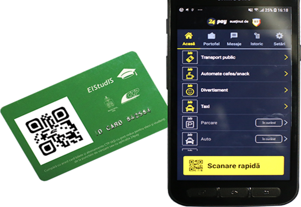 Aproximativ 300 de elevi înscriși la școlile din Iași au intrat în posesia primelor abonamente gratuite electronice de călătorie