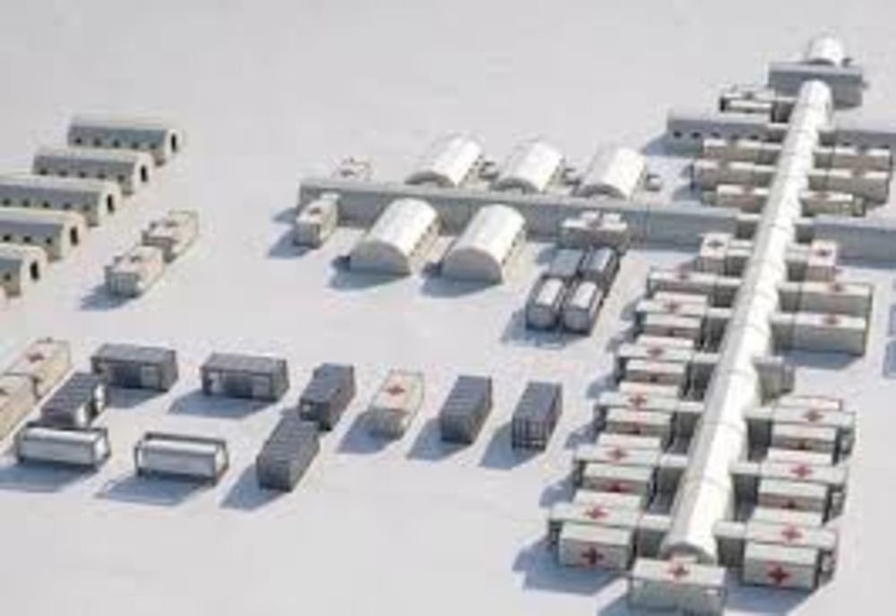 Spitalul modular care va deservi Moldova a ajuns la Iași. De astăzi se realizează procedurile vamale