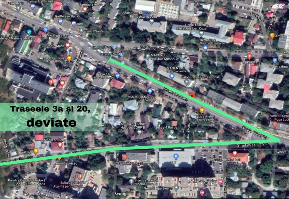 Două trasee de transport din Iași vor fi deviate de luni