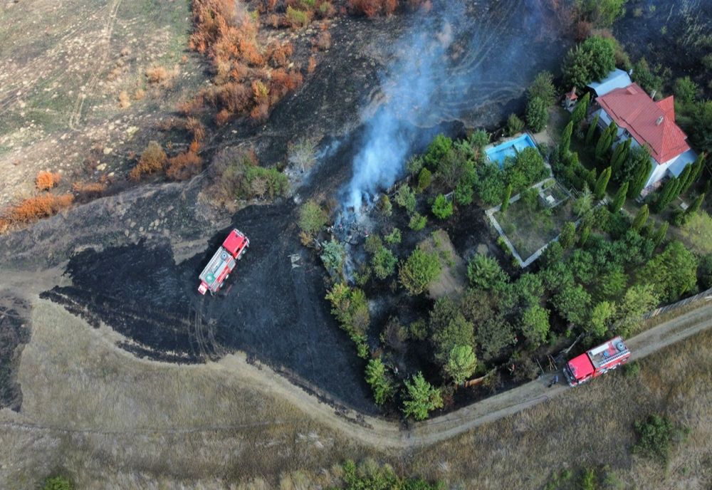 A reînceput sezonul incendiilor de vegetatie uscata in județul Iași - VIDEO DRONĂ