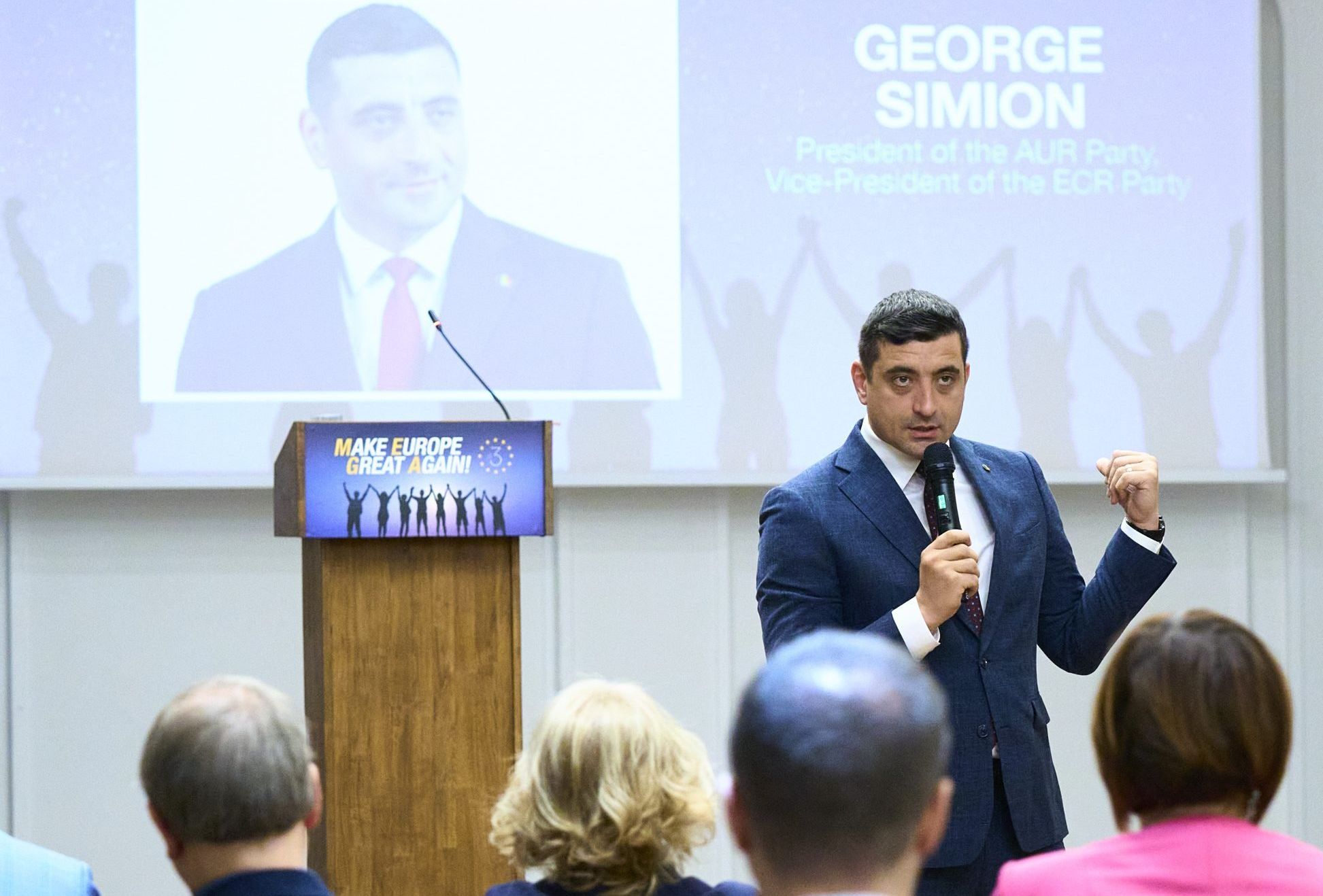 GEORGE SIMION - UNITI SUNTEM MEGA - UNITI SUNTEM PUTERNICI - AVEM DATORIA SA RECOSNTRUIM SI SA FACEM DIN NOU MARET CONTINENTUL NOSTRU