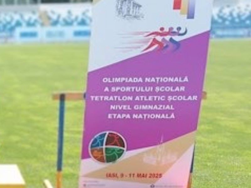 IAȘUL-GAZDA A ETAPEI NATIONALE A OLIMPIADEI SPORTULUI SCOLAR LA TETRATLON ATLETIC SCOLAR - NIVEL GIMNAZIAL